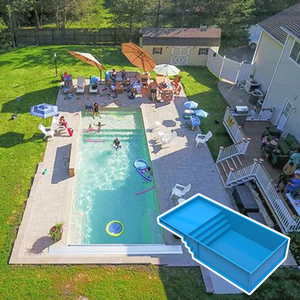 Trouver des icônes similaires Maison de famille Grande taille 8m 10m 6m Piscine de spa de natation en fibre de verre Maison de jardin Jacuzzi Piscine - Product Image 1