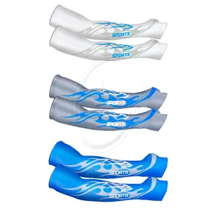 Extensible Anti-dérapant Basketball Cyclisme Golf Arm Cover Cooler Protector 2PcsPair Anti-UV Sun Protection Arm Compression Sleeves