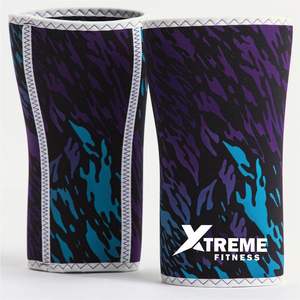 Nouvelles conceptions de genouillères médicales de compression en nylon élasthanne de 7 mm, réglables et antidérapantes, pour la musculation, le cross-fit, la salle de sport, les squats - Product Image 5