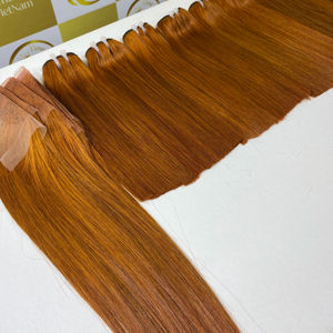 ผมเวียดนามสีธรรมชาติ คุณภาพเยี่ยม เกรดเรมี่ ผมตรงธรรมชาติ  ต่อผมแบบลอนลึก สีน้ำตาลธรรมชาติ ขายส่ง - Product Image 1