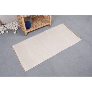 พรมเย็บปะติดแบบชนบทสีขาววินเทจขนาด170x330ซม. ขนแกะโพลีเอสเตอร์สี่เหลี่ยมลายโถงทางเดินสำหรับน้ำยางที่มีชีวิต - Product Image 3