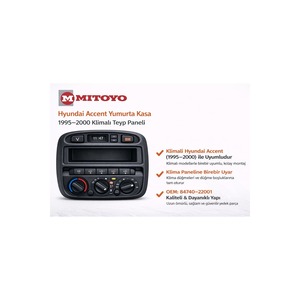 Hyundai Accent OEM 84740-22001 Radio Panel & Air Conditioning Dash Frame Kit Egg <b>Crate</b> Body 1995-2000 - Product Image 2