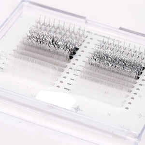 24 Hàng Sáng Bóng Khối Lượng Cá Nhân Lông Mi Mở Rộng Biểu Tượng Tùy Chỉnh Màu Sắc Và Long Lanh Nga Khối Lượng Cashmere Lash Mở Rộng - Product Image 3