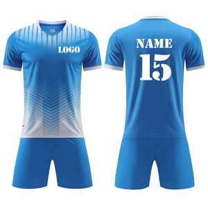 Uniformes de Fútbol Personalizados con Bordado a Rayas, Conjunto Completo para Equipo, Sublimación e Impresión Serigráfica - Product Image 4