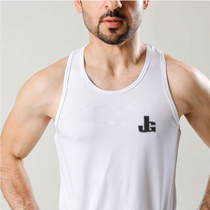 Venta directa de fábrica de alta calidad transpirable 100% algodón de secado rápido Casual Tank Top para hombres gimnasio ejercicio - Product Image 6