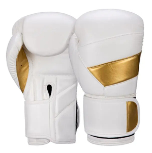 Guantes de Boxeo Hassam de Cuero MB Personalizados OEM, Material PU, Costuras en Contraste Rojo y Negro, Cierre de Gancho y Bucle para Entrenamiento y Sparring - Product Image 6