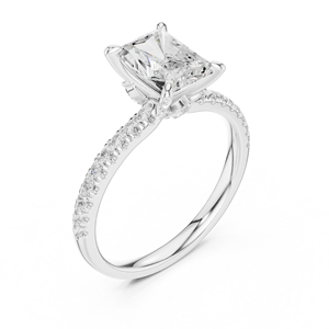 Figment jewels 14K Gold <b>Statement</b> <b>Ring</b> with Oversized Moissanite Centerpiece - Product Image 2