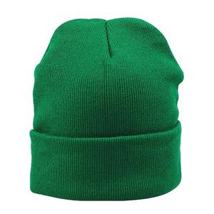 หมวกถักนิตติ้งสำหรับผู้ชายและผู้หญิงใช้ได้ทั้งผู้ชายและผู้หญิงหมวกฮิปฮอปแบบยืดหยุ่นสีพื้นสำหรับฤดูหนาวหมวกแก๊ปปักโลโก้ - Product Image 6