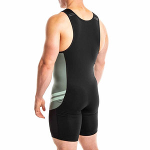 Custom Heat-Transfer Knitted Plus Size Wrestling <b>Singlet</b> <b>for</b> <b>Men</b> Professional Competition High Stretch Uniform - Product Image 3