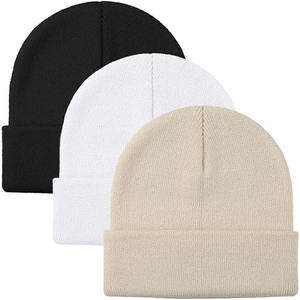 Streetwear Fashion Custom Design Unisex Winter Warm Waterproof 100% <b>Wool</b> Knitted <b>Beanie</b> <b>Hat</b> with 3D Embroidery OEM Service - Product Image 4