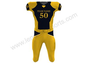 Uniforme de football américain de haute qualité en gros uniforme de football américain imprimé par sublimation sur mesure - Product Image 4