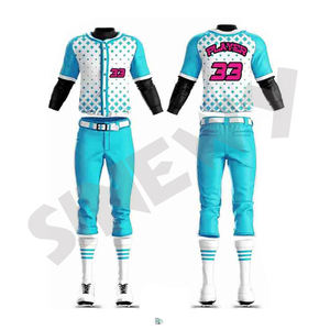 Paquete de camisetas de softbol personalizadas, transpirables, con estampado por sublimación para equipos, con 2 botones, estilo béisbol. - Product Image 3