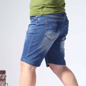 Shorts déchirés et usés pour hommes, surdimensionnés, en polyester respirant, séchage rapide, style streetwear, collection 2025 - Product Image 4