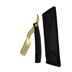 Meilleur fabricant Pissco pour rasoir personnalisé avec logo, couteau à raser pliable en acier inoxydable avec lame droite, rasoir de barbier - Product Image 6