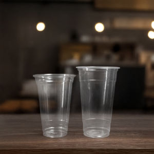 Vasos de plástico transparente desechables directos de fábrica, vasos de una sola pared PP 95mm/16oz/24oz para bebidas de burbujas Boba calientes y frías - Product Image 5