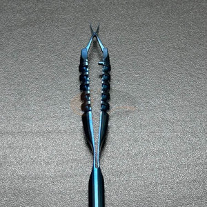 Pinces de capsulorhexis à pointes croisées, largeur 1,5 mm, dentelées, en acier inoxydable, manuelles, certifiées CE - Product Image 4