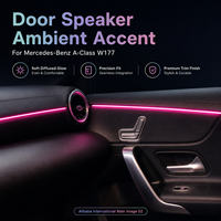 Kit d'éclairage ambiant LED RGB 64 couleurs pour Mercedes Benz W177 12V, éclairage d'ambiance intérieur, décoration de voiture
