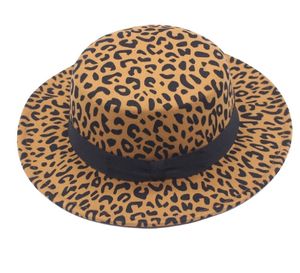 Autumn <b>Winter</b> Fashion Trendy Leopard Print Fedora <b>Hat</b> for <b>Women</b> Men Outdoor Travel Party <b>Hat</b> - Product Image 2