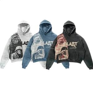 Sudaderas con capucha Y2k de último estilo para hombre personalizadas, sudaderas con capucha de algodón completamente hechas a medida para hombre a precio razonable - Product Image 2