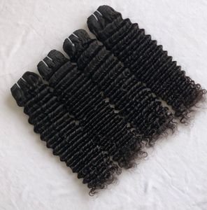 Calidad superior 100% cutícula alineada indio virgen Remy 18 \ "Extensiones de Cabello Humano rizado profundo doble trama vendedor exportación suave - Product Image 2