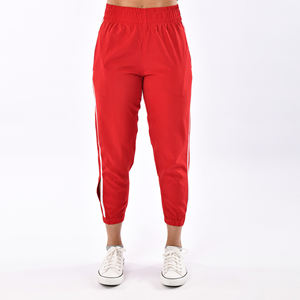 Ladies High Waisted Female Printed <b>Red</b> Side Slit Unisex Sweatpants Custom Sweat Track Jogger Pant for Women - Product Image 2