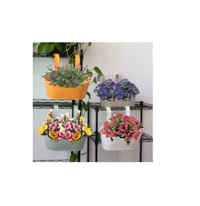 Maceta grande de metal para interiores y exteriores con embalaje de cartón de uso verde para macetas y jardineras para el hogar y el jardín - Product Image 1