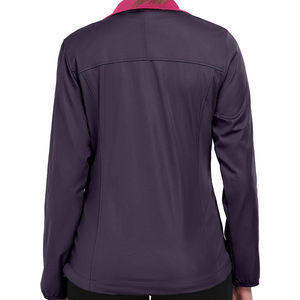 Chaqueta Softshell de Color Sólido Personalizada para Mujer, Ropa de Ajuste Cómodo, Cortavientos Transpirable, Chaqueta Softshell para Exteriores - Product Image 2