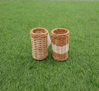 Cesta de Almacenamiento Rectangular de Ratán Natural MIFAVN, Tejida a Mano, Ecológica, Multifuncional, Ahorra Espacio, con Certificación CE, Gran Venta
