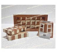 Juego de Quemadores de Incienso Árabes Hechos a Mano en Madera con Incrustaciones, Aroma a Benzoin y Abeto, Mubkhar, Regalo para Uso Religioso, Difusor de Aromaterapia