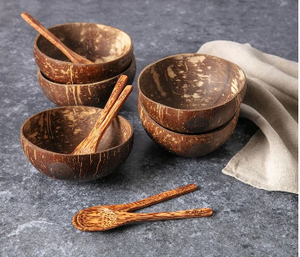 CHEAPEST Natural <b>Coconut</b> Shell Bowls From Vietnam-BEST SELLER Viet Fargimex Brand Disposable All Sizes - Product Image 3