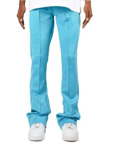 Pantalon de jogging en coton pour hommes, taille haute, jambes évasées multi-poches, logo personnalisé, inspiré du streetwear, vente en gros - Product Image 1