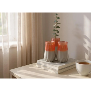 Vaso da pavimento in resina epossidica di lusso moderno con oggetti artigianali per soggiorno, camera da letto o decorazioni per matrimonio di natale - Product Image 2