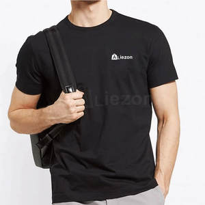 Vêtements de sport T-shirts de fitness de couleur unie pour hommes T-shirts de fitness à la mode Slim Fit pour hommes en stock - Product Image 4