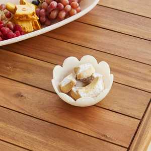 ชามสลัดทรงกลีบทำจากเรซินหอยเชลล์ดีไซน์ดอกไม้หรูหราทันสมัยสำหรับการนำเสนออาหารและชามวีนัสพร้อม Crema - Product Image 1