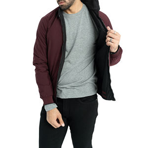 Nueva chaqueta bomber de lona con cuello levantado personalizada OEM para hombre, estilo de invierno de calle principal transpirable y ecológica - Product Image 3