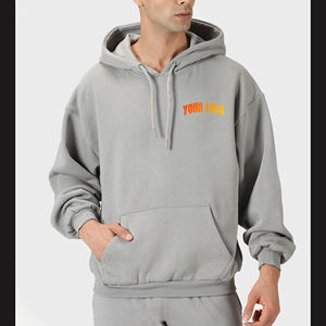 เสื้อสเวตเชิ้ตแบบสวมหัวมีฮู้ดสำหรับผู้ชาย500ผ้าคอตตอน100% GSM ปักลายสำหรับฤดูหนาว - Product Image 4