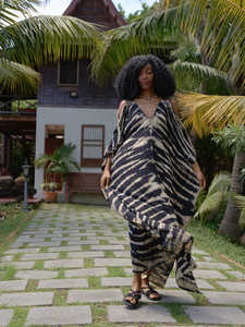 2025 Wholesale High Street <b>Gothic</b> Style Women's Plus Size Floor-Length 100% Cotton Beach Kaftan Translucent Swimwear Cover-Up - Product Image 4