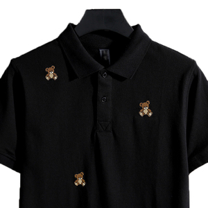 2024 nueva camiseta elástica de manga corta para hombre, camiseta Polo de talla grande para hombre, camisetas de algodón para hombre - Product Image 6