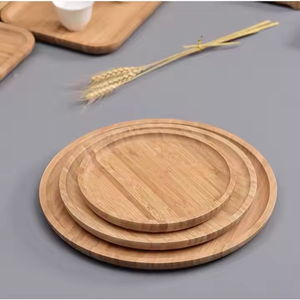 Handcrafted Wooden Plate Elegant Durable Dining Essential by glowin fashion - Product Image 5