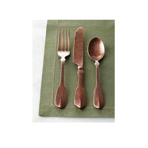 Juego de cubiertos de cena de gran oferta de 5 con cobre antiguo de acero inoxidable juegos de cubiertos de Metal de tamaño personalizado para restaurante - Product Image 3