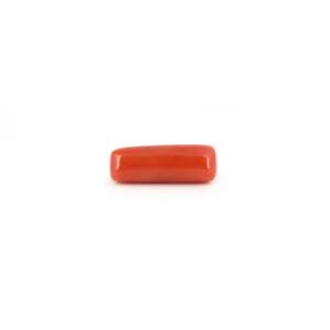 พลอยสังเคราะห์สีขาวคุณภาพสูง 6.4 กะรัต ปะการังแดง 8 มม. ขัดเงา - Product Image 3