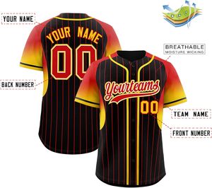 Maillot de baseball et softball personnalisé pour jeunes matériel de performance athlétique à séchage rapide tissu en maille avec bouton en sergé brodé de softball américain - Product Image 2