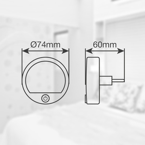 Luz nocturna circular LED CCT 50Lm (GSC 202805020) - Product Image 5
