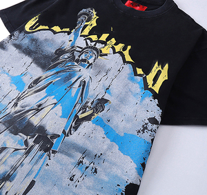 Camiseta Popular para Hombre, 100% Algodón, Nueva, Estilo Holgado con Hombros Caídos, Camiseta Vintage de Manga Corta para Hombre 2025 - Product Image 2