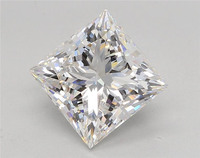 Pierre précieuse de laboratoire de qualité supérieure, taille Princesse, couleur D, clarté VVS2 VS1, certifiée IGI, modèle RI-349, pour la fabrication de bijoux, beauté rare, 2.00-2.10 carats