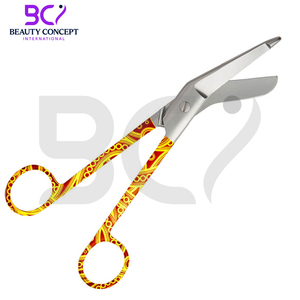 กรรไกรผ้าพันแผลผ่าตัดสีเหลืองสีส้มสีส้ม5.5 "เครื่องมือทางการแพทย์มาใหม่ - Product Image 5