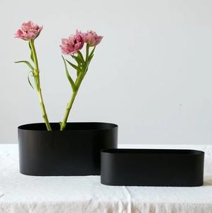 แจกันดอกไม้บนโต๊ะ,แจกันโลหะตกแต่งบ้านรูปทรงเรือสำหรับตกแต่งห้องครัวกระถางดอกไม้ตกแต่งห้องนั่งเล่น - Product Image 4