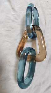 Porte-clés en résine acrylique bicolore de haute qualité, style art populaire, classique écaille de tortue, blanc opaque, blanc osseux - Product Image 3