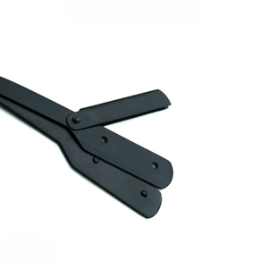 Rasoir pour hommes de qualité industrielle Rasoir de barbier à bord droit pour rasage manuel de la barbe Cadeau de shavette remplaçable en acier inoxydable pour - Product Image 5