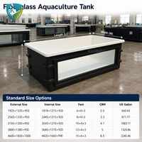 Bassin d'élevage de poissons en fibre de verre FRP robuste pour aquaculture, réservoirs extérieurs pour fermes piscicoles, pour l'élevage commercial de koïs